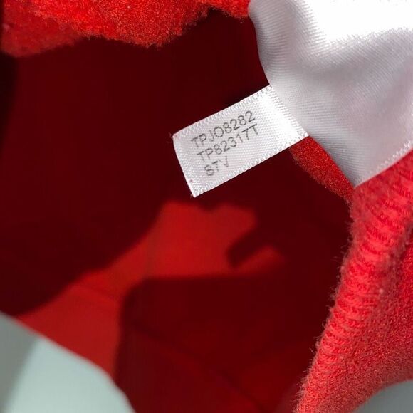 Tommy Hilfiger Sport Drawstring Turtleneck Long Sleeve Red Blue Sweater Size L - Picture 8 of 9